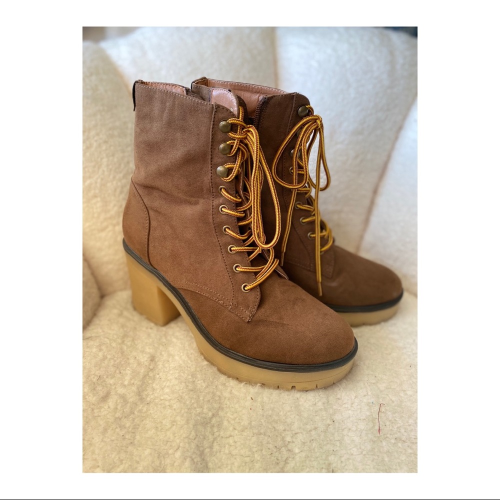 Chunky heeled boots